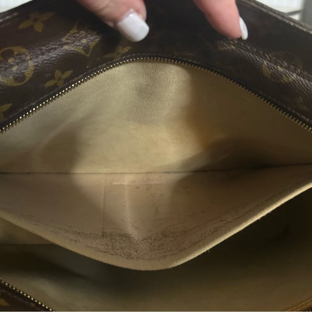 Louis Vuitton LV Vintage Brown Monogram Cabas Mezzo Tote Bag - Picture 12 of 15